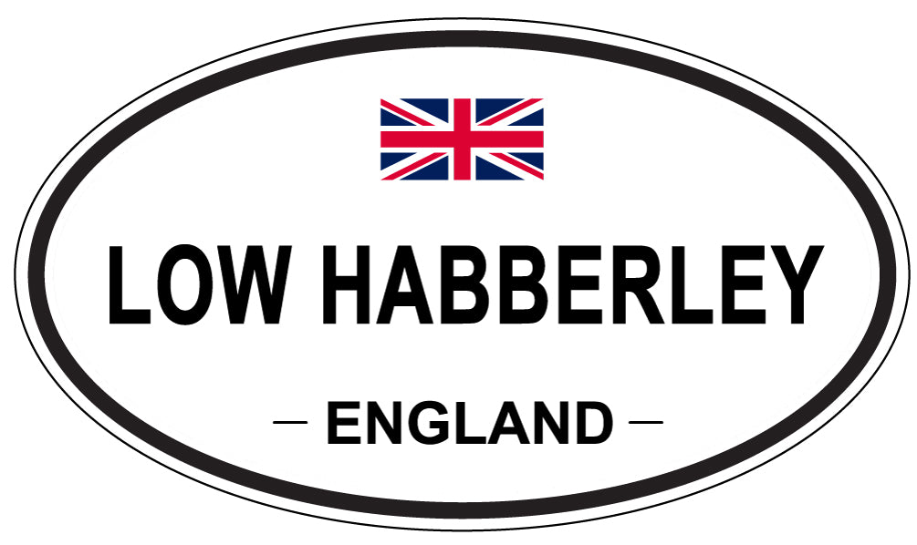 LOW HABBERLEY, England - Oval Magnet