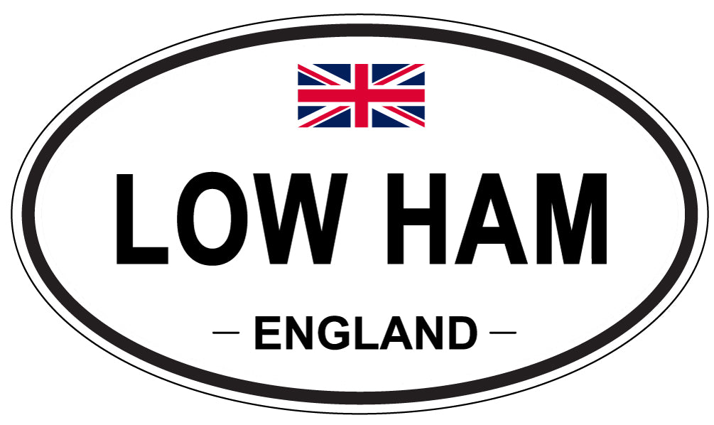 LOW HAM, ENGLAND - Oval Sticker