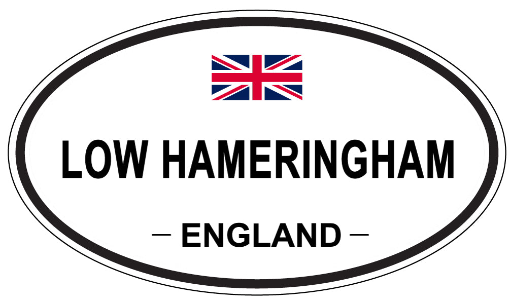 LOW HAMERINGHAM, England - Oval Magnet