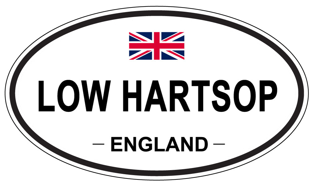 LOW HARTSOP, England - Oval Magnet