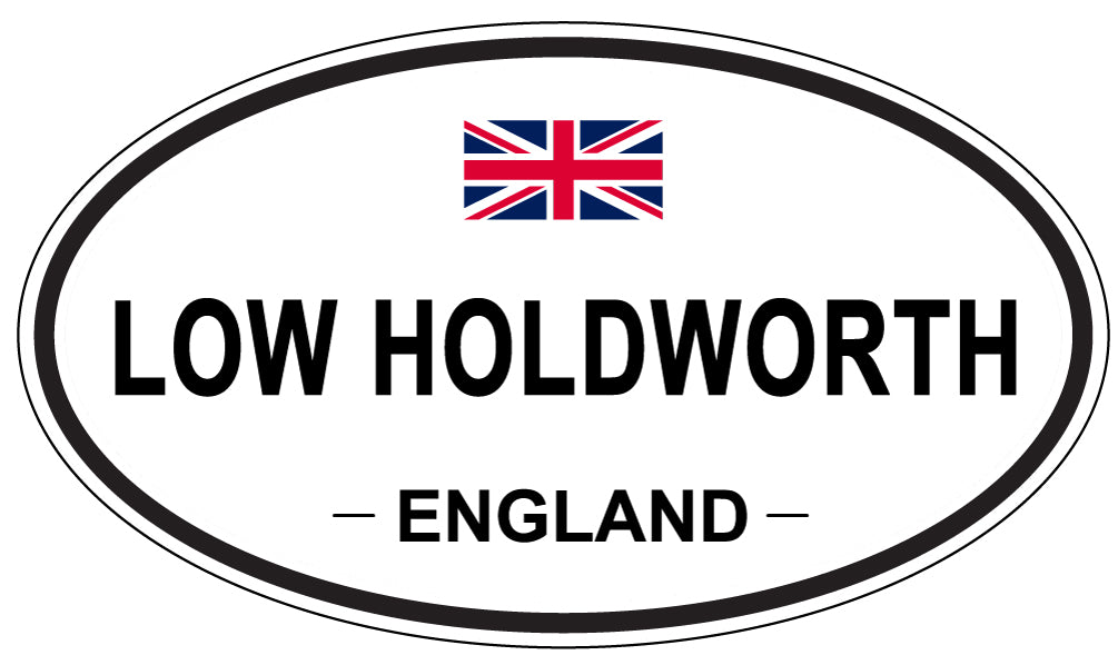 LOW HOLDWORTH, ENGLAND - Oval Sticker