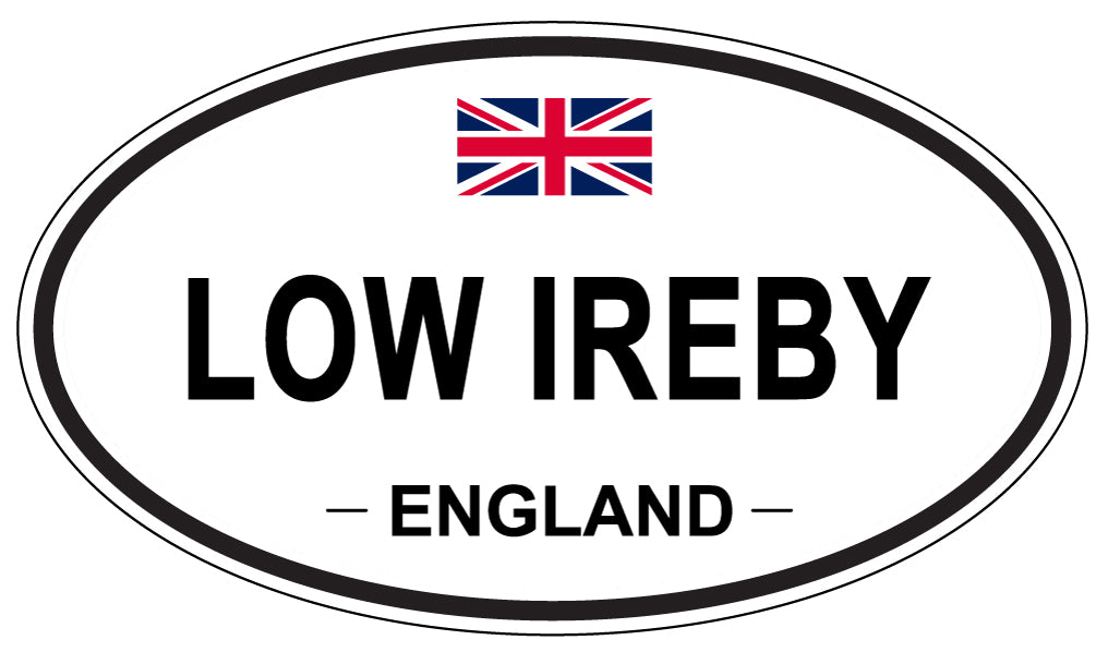 LOW IREBY, ENGLAND - Oval Sticker