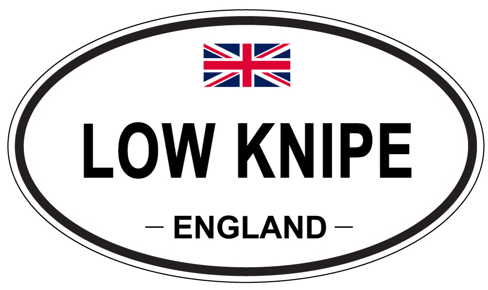 LOW KNIPE, ENGLAND - Oval Sticker