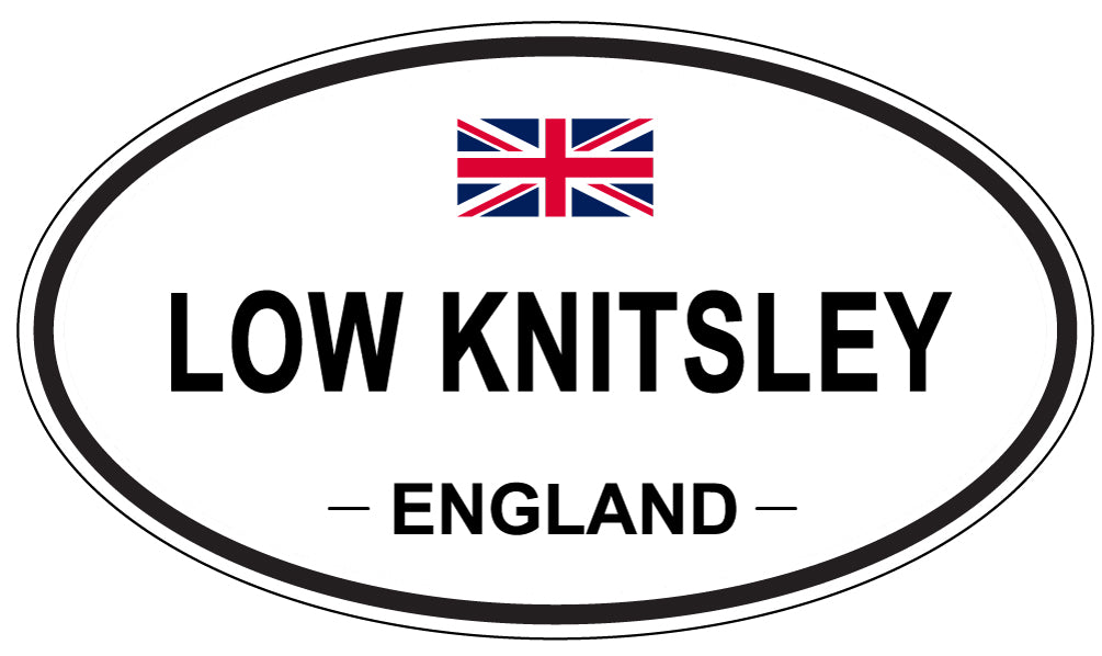 LOW KNITSLEY, England - Oval Magnet