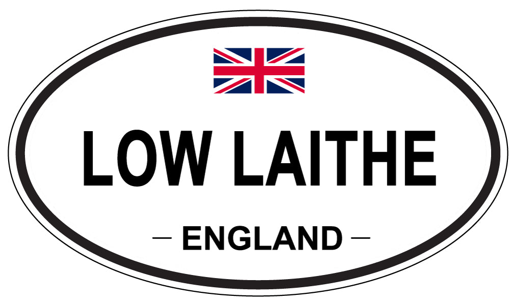 LOW LAITHE, ENGLAND - Oval Sticker