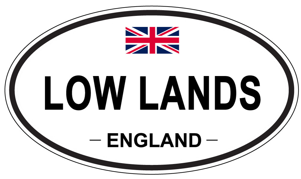LOW LANDS, England - Oval Magnet