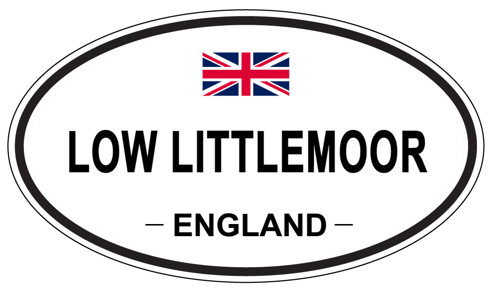 LOW LITTLEMOOR, ENGLAND - Oval Sticker