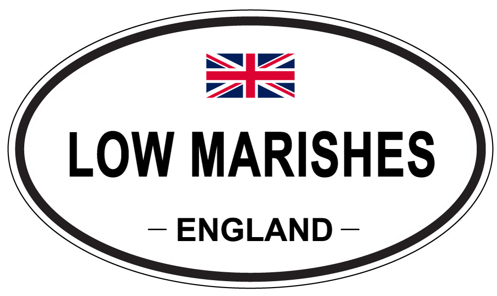 LOW MARISHES, England - Oval Magnet