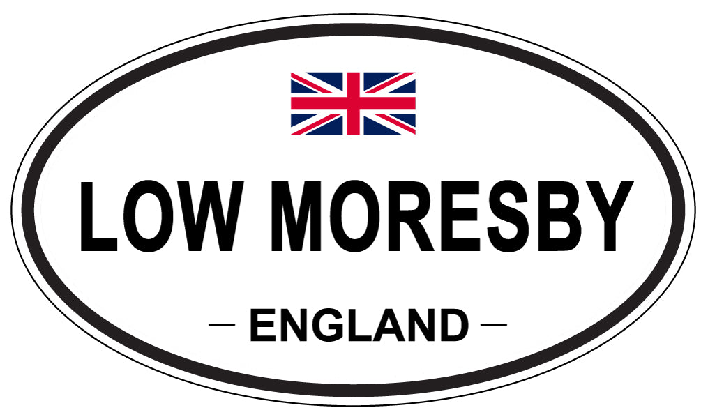 LOW MORESBY, ENGLAND - Oval Sticker