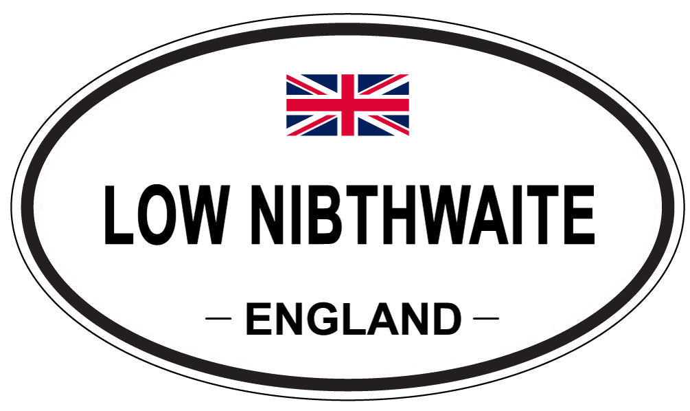 LOW NIBTHWAITE, ENGLAND - Oval Sticker