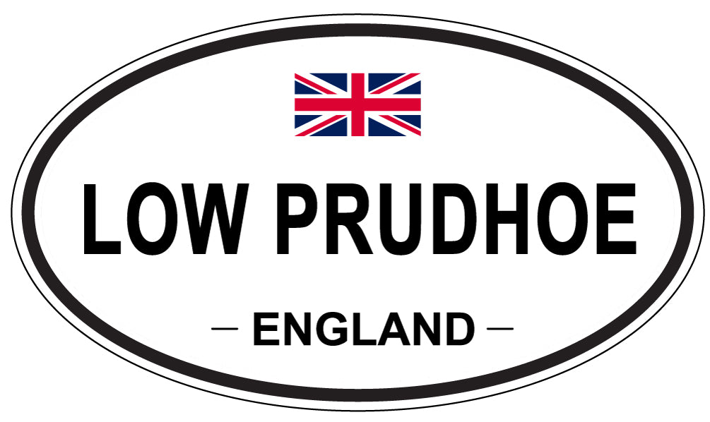 LOW PRUDHOE, ENGLAND - Oval Sticker