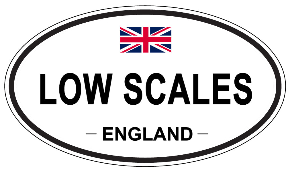 LOW SCALES, England - Oval Magnet