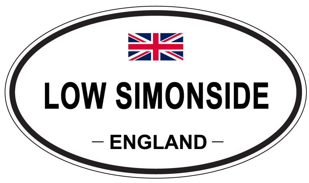 LOW SIMONSIDE, England - Oval Magnet
