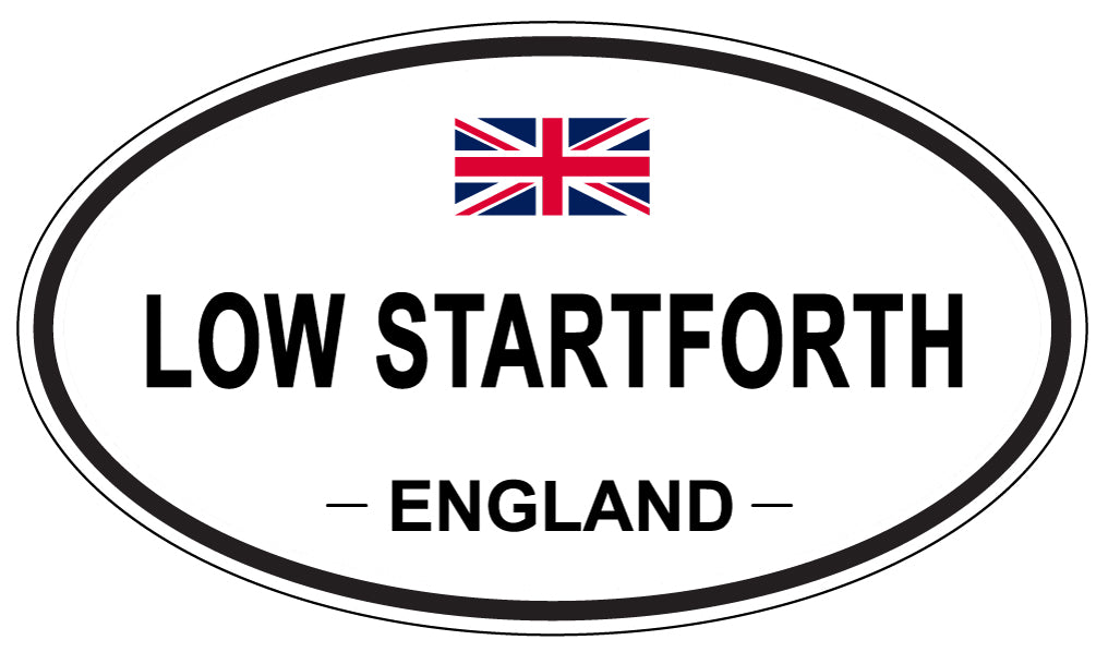 LOW STARTFORTH, England - Oval Magnet