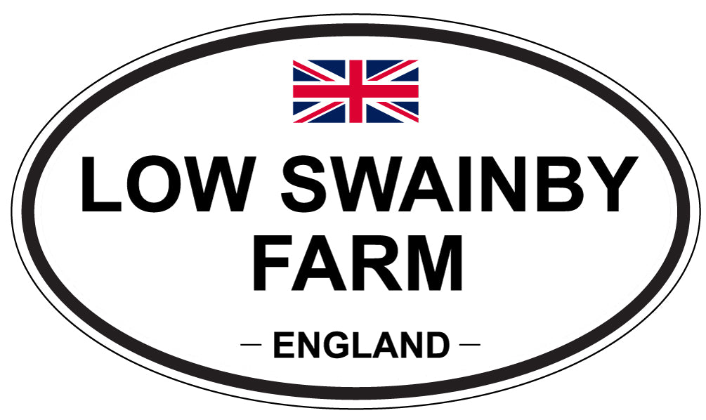 LOW SWAINBY FARM, England - Oval Magnet