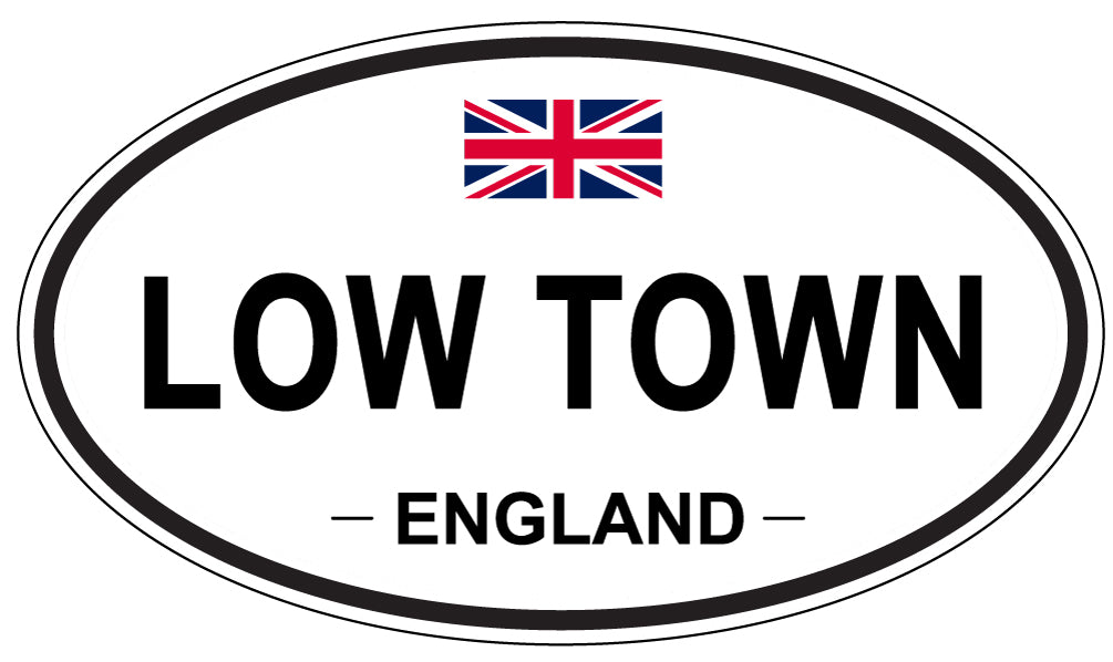 LOW TOWN, England - Oval Magnet