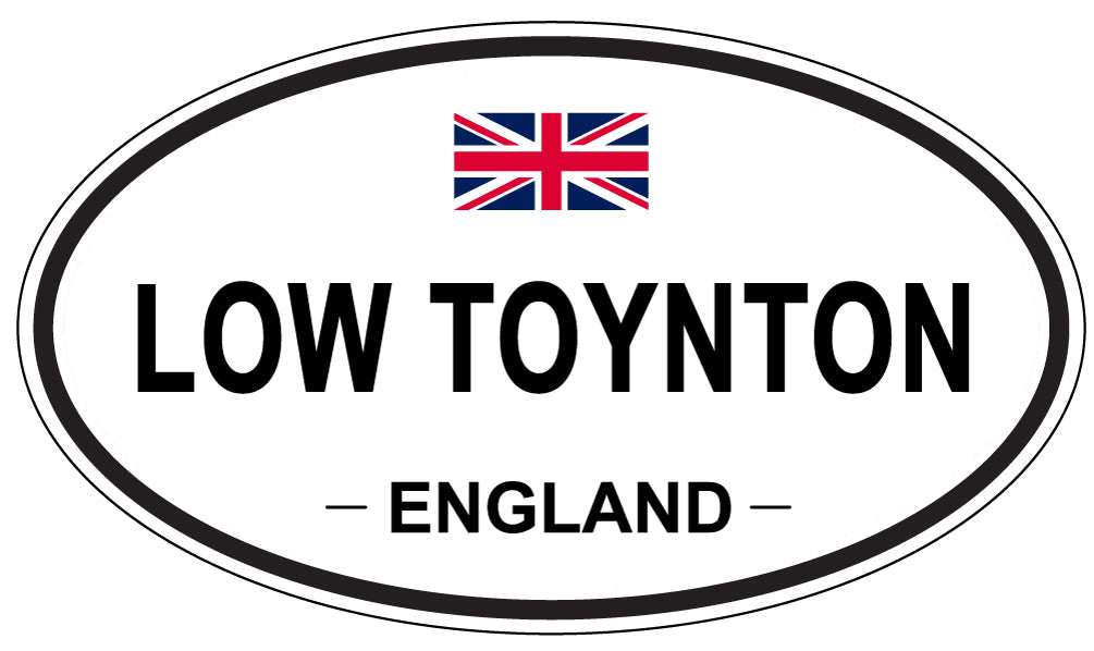 LOW TOYNTON, ENGLAND - Oval Sticker