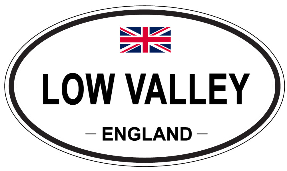 LOW VALLEY, England - Oval Magnet
