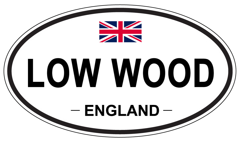 LOW WOOD, ENGLAND - Oval Sticker