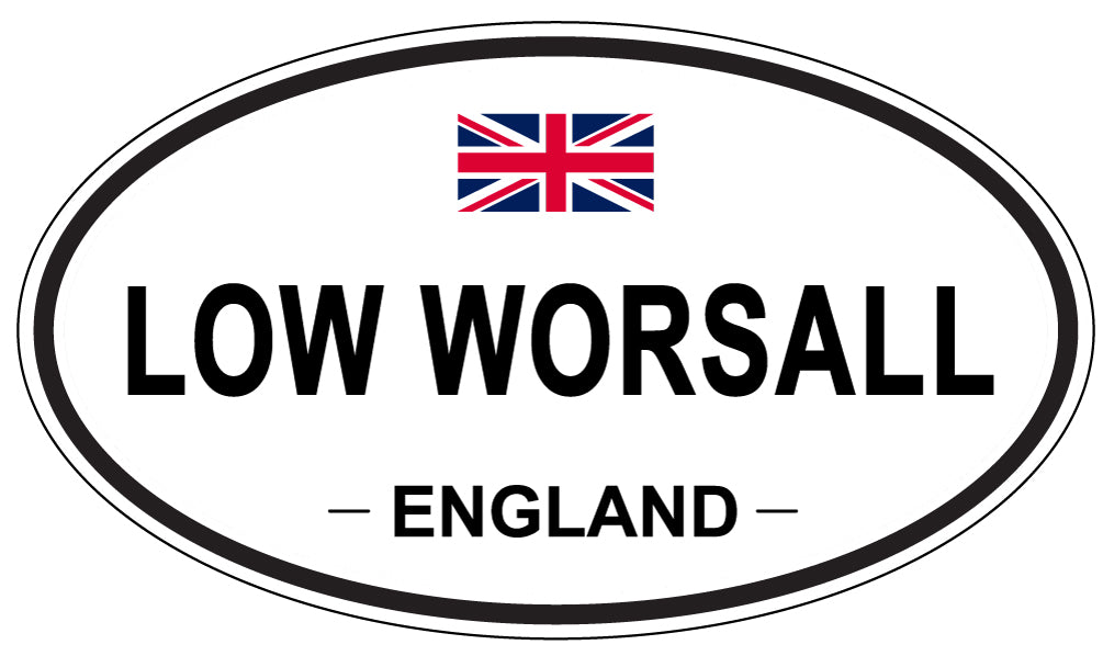 LOW WORSALL, ENGLAND - Oval Sticker
