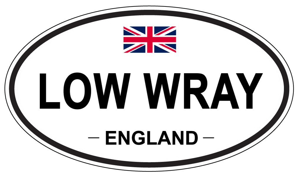 LOW WRAY, ENGLAND - Oval Sticker