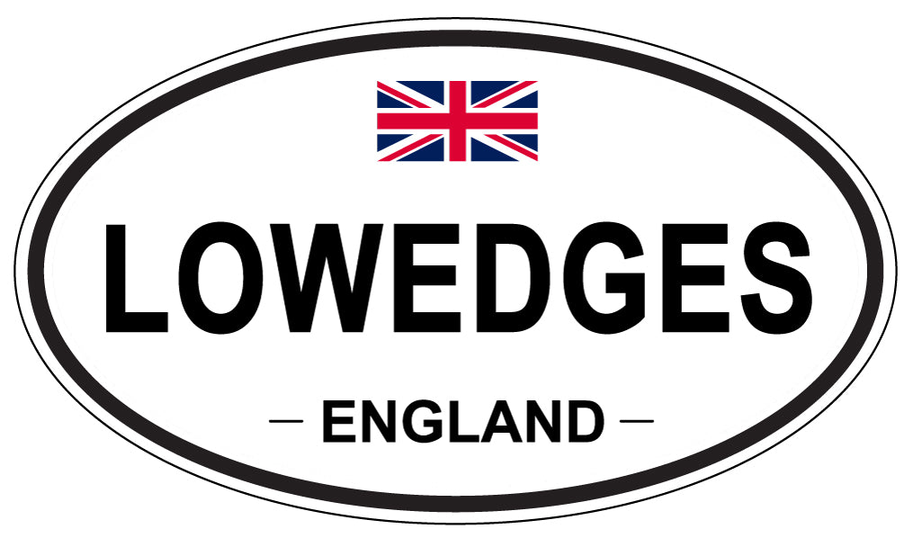 LOWEDGES, England - Oval Magnet