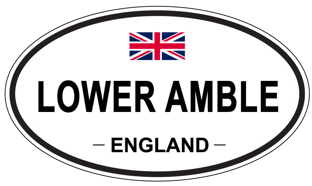 LOWER AMBLE, ENGLAND - Oval Sticker