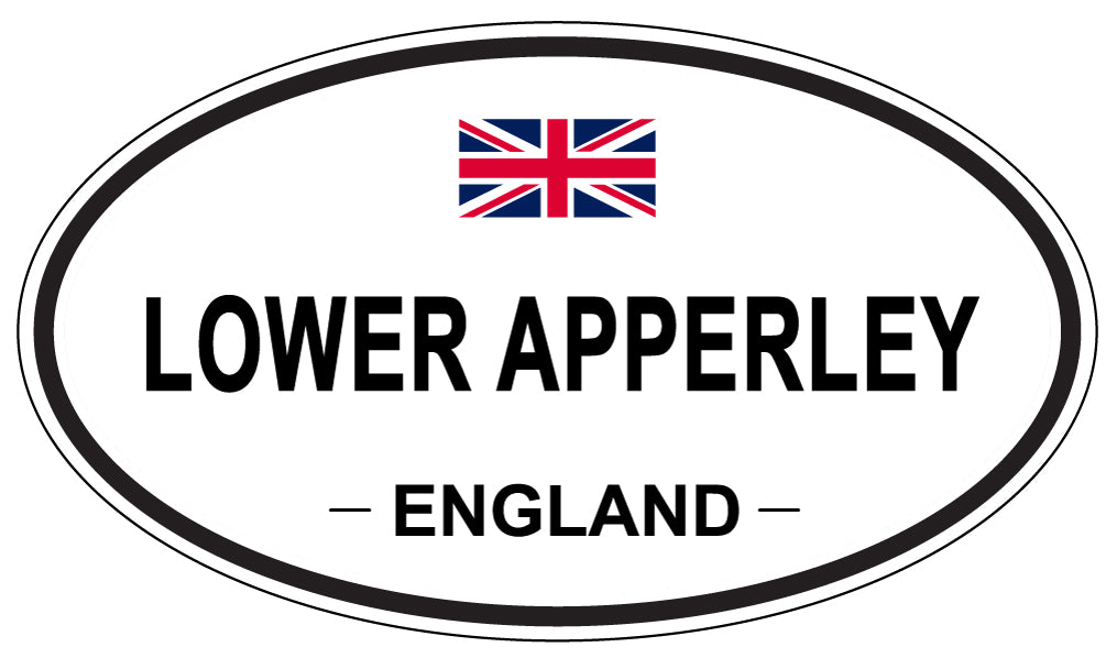 LOWER APPERLEY, ENGLAND - Oval Sticker