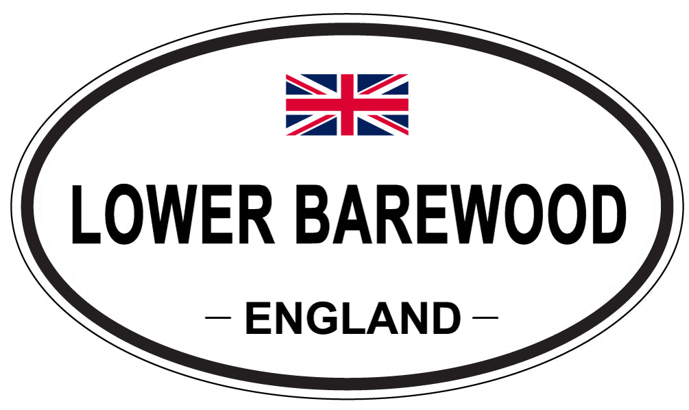 LOWER BAREWOOD, ENGLAND - Oval Sticker