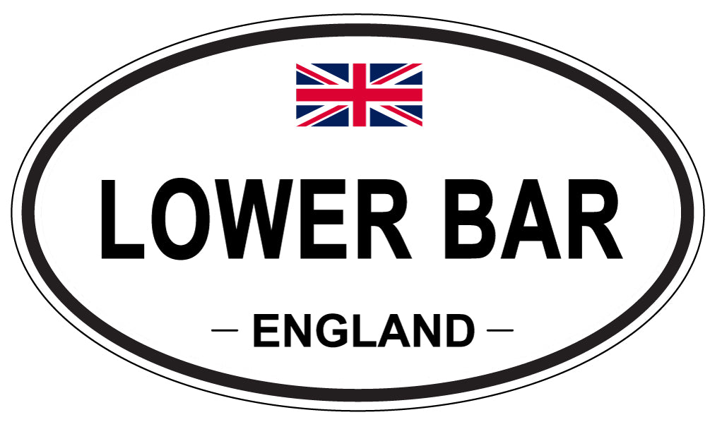LOWER BAR, England - Oval Magnet