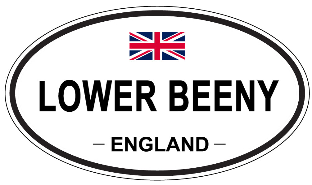 LOWER BEENY, ENGLAND - Oval Sticker
