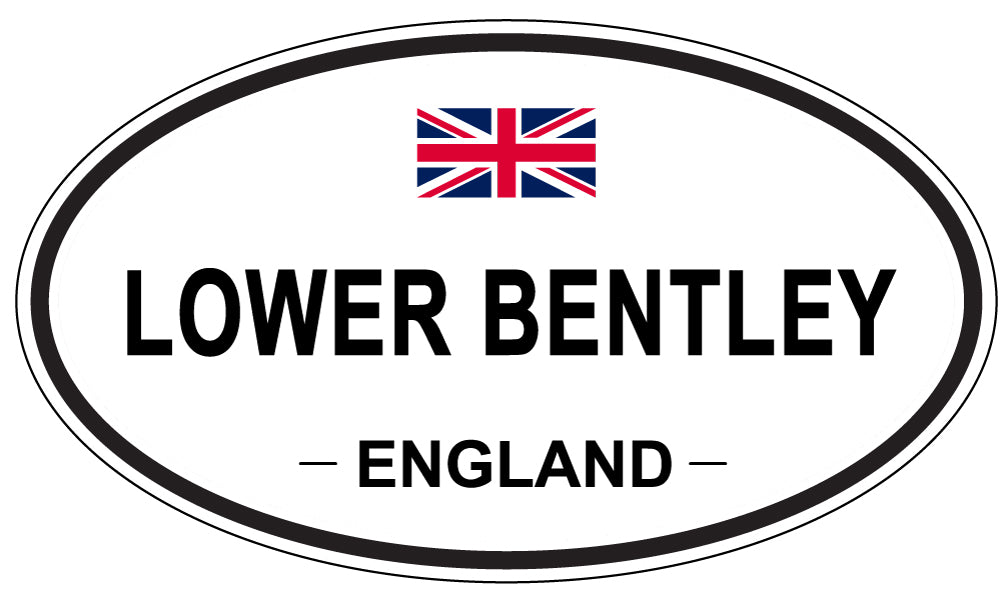LOWER BENTLEY, England - Oval Magnet