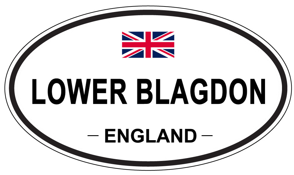 LOWER BLAGDON, England - Oval Magnet