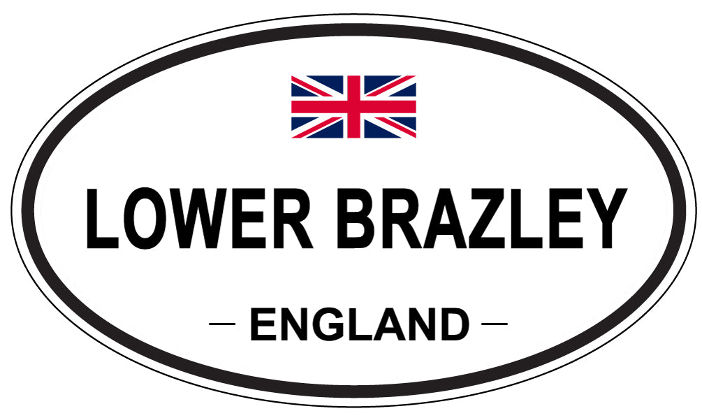 LOWER BRAZLEY, ENGLAND - Oval Sticker