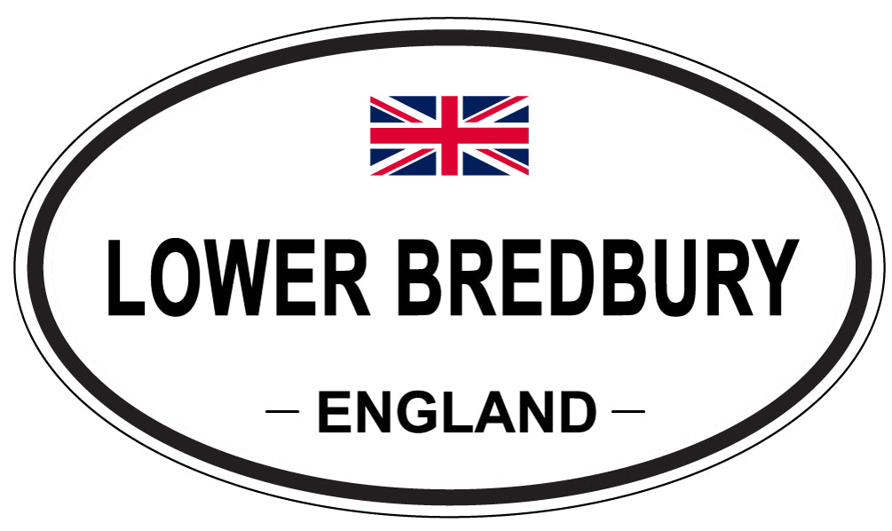 LOWER BREDBURY, ENGLAND - Oval Sticker