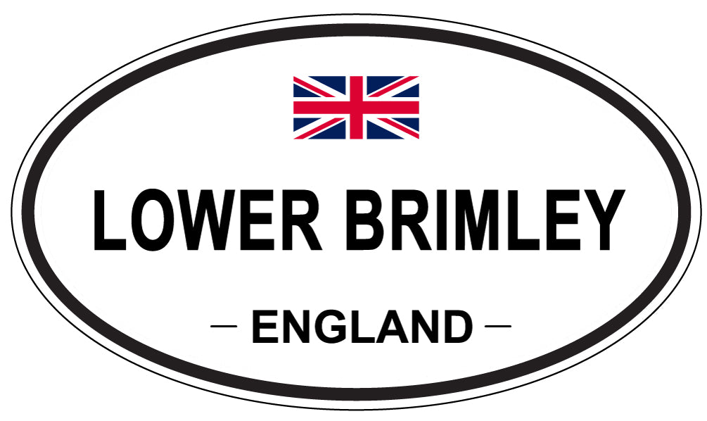 LOWER BRIMLEY, England - Oval Magnet