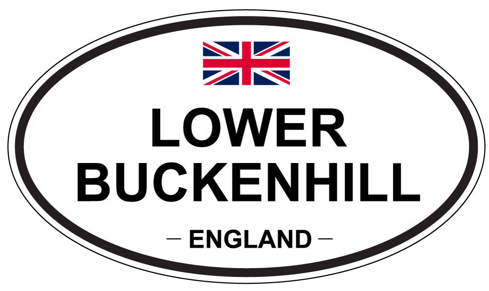 LOWER BUCKENHILL, ENGLAND - Oval Sticker