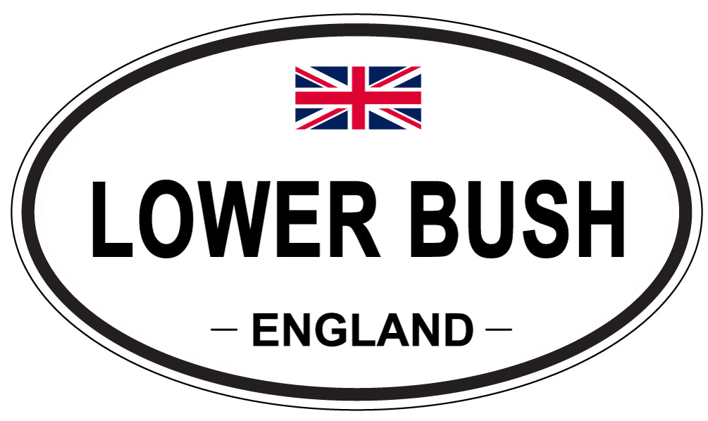 LOWER BUSH, England - Oval Magnet