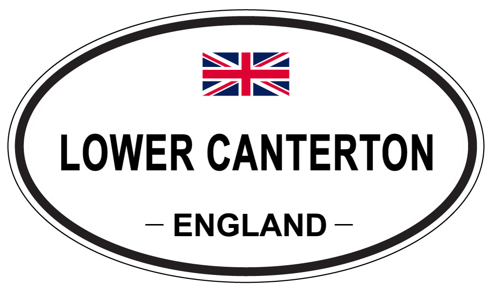 LOWER CANTERTON, ENGLAND - Oval Sticker