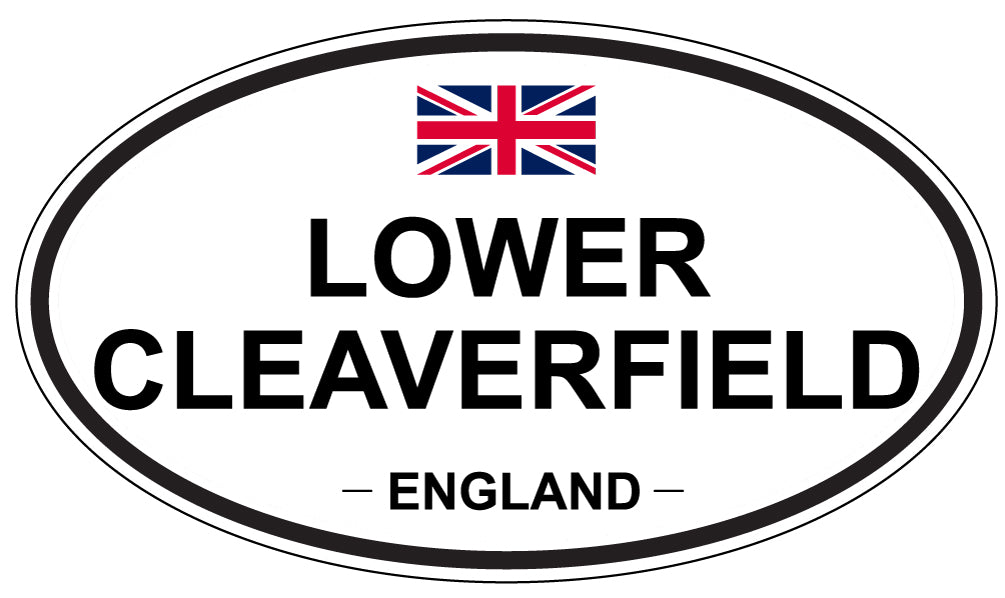 LOWER CLEAVERFIELD, ENGLAND - Oval Sticker