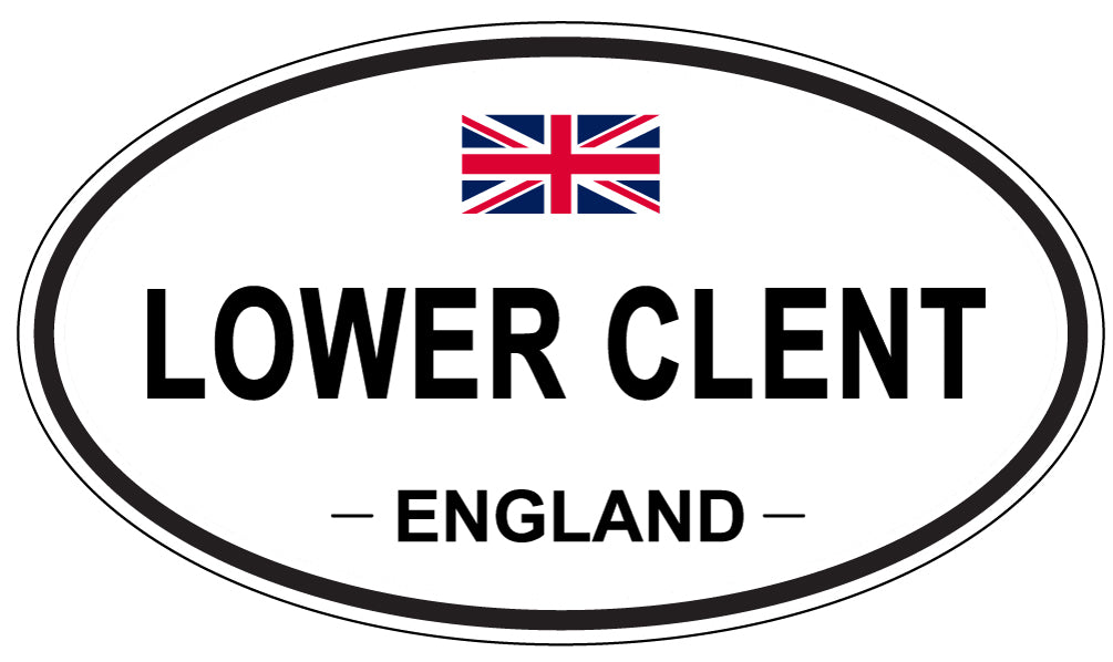 LOWER CLENT, ENGLAND - Oval Sticker