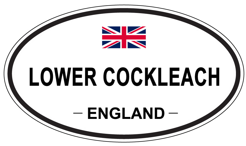 LOWER COCKLEACH, ENGLAND - Oval Sticker