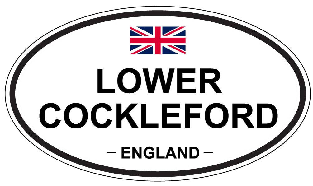 LOWER COCKLEFORD, ENGLAND - Oval Sticker
