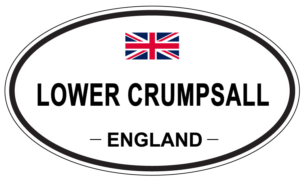 LOWER CRUMPSALL, ENGLAND - Oval Sticker
