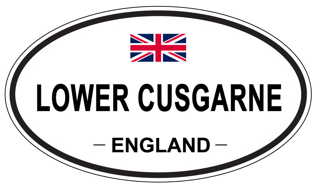 LOWER CUSGARNE, England - Oval Magnet