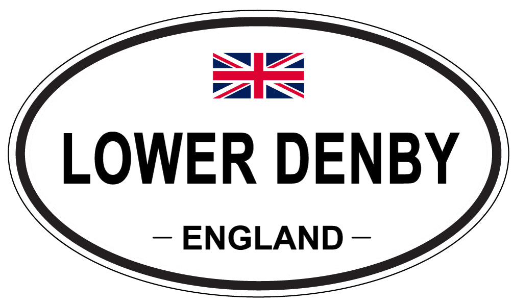 LOWER DENBY, England - Oval Magnet