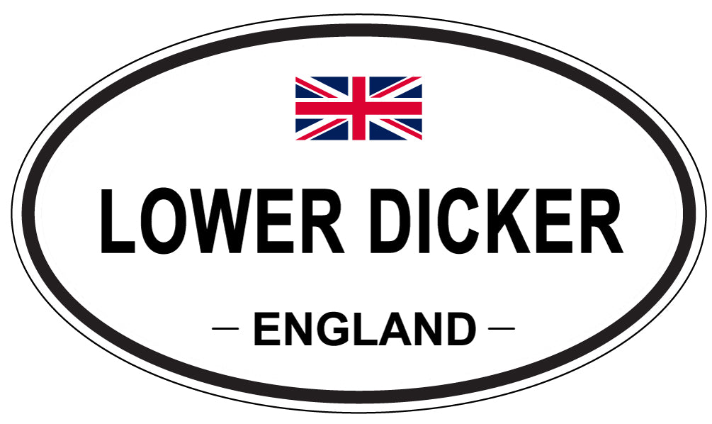 LOWER DICKER, England - Oval Magnet