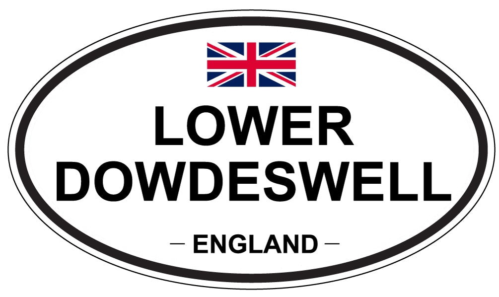 LOWER DOWDESWELL, ENGLAND - Oval Sticker