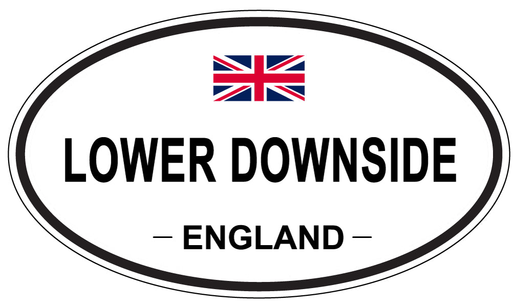 LOWER DOWNSIDE, ENGLAND - Oval Sticker
