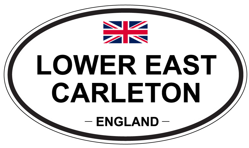 LOWER EAST CARLETON, England - Oval Magnet